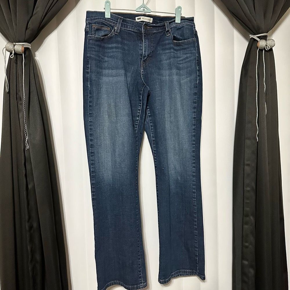 Levi’s 529 curvy bootcut denim blue jeans